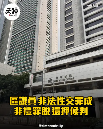 元朗區議員施駿興非法性交罪成非禮罪脫還押候判