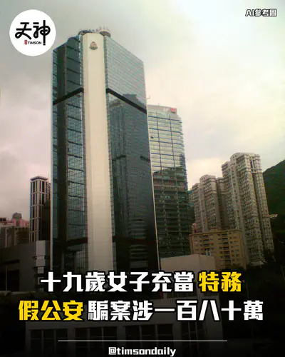 西區假冒公安騙案十九歲女特務被捕涉一百八十萬