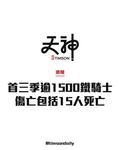 運輸署：今年首三季逾1500名電單車司機交通意外傷亡 包括15人死亡